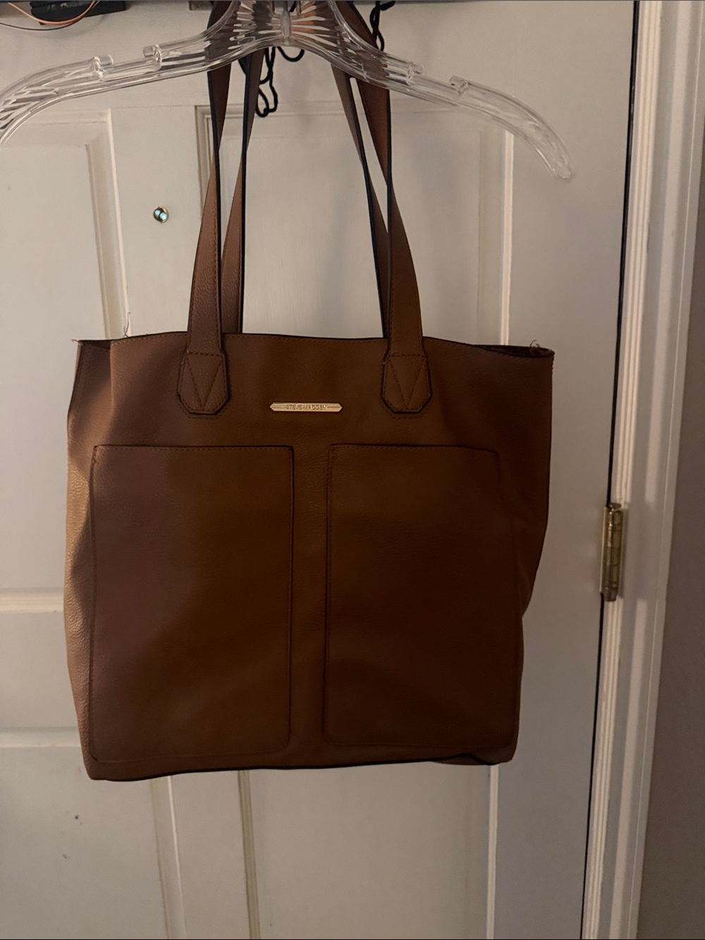 Steve Madden Brown Pebbled Tote